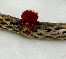 Load image into Gallery viewer, "Ruby" Hand Made Dark Red Fuzzy Jumping Spider
