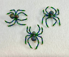 Load image into Gallery viewer, Beaded Titanium Coated Druzy Quartz Spiderling

