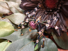 Load image into Gallery viewer, Beaded Metal Aurora Spider
