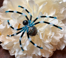 Load image into Gallery viewer, Beaded Banded Agate Spider
