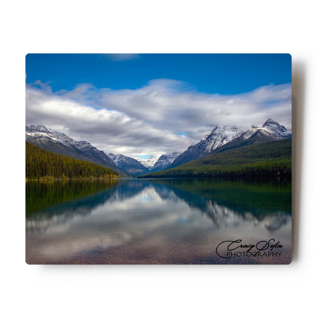 Bowman Lake Glacier National Park 8 X 10 Metal Print