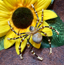Load image into Gallery viewer, Beaded Chrysanthemum Stone Spider
