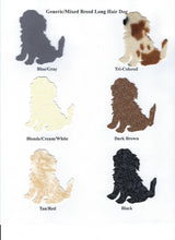 Load image into Gallery viewer, Handmade Custom Generic Longhaired Dog Blank Greeting Card
