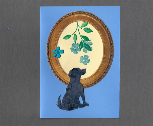 Handmade Custom Generic Shorthaired Dog Blank Greeting Card