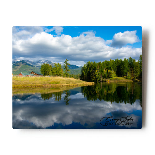Storm Clearing Over The Creston Hatchery in Montana 8 X 10 Metal Print