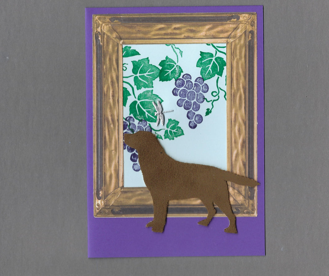 Handmade Custom Labrador Retriever Dog Blank Greeting Card