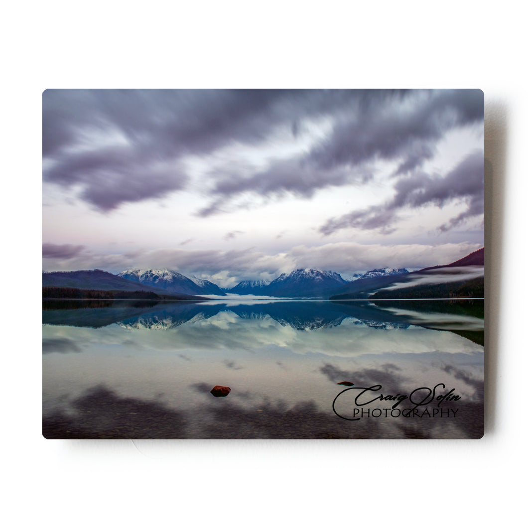 Cloud Kaleidoscope Lake McDonald Glacier National Park 8 X 10 Metal Print 