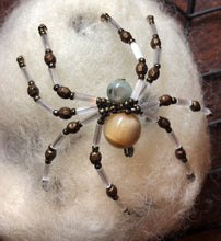 Load image into Gallery viewer, Beaded Sea Shell Spiderling
