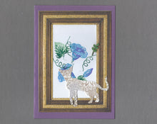 Load image into Gallery viewer, Handmade Custom Fabric Simba the Siamese Cat Blank Greeting Card
