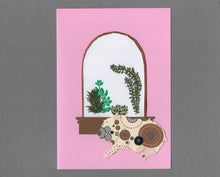 Load image into Gallery viewer, Handmade Custom&nbsp;Small Animal Tank the&nbsp;Guinea Pig&nbsp;Blank Greeting Card
