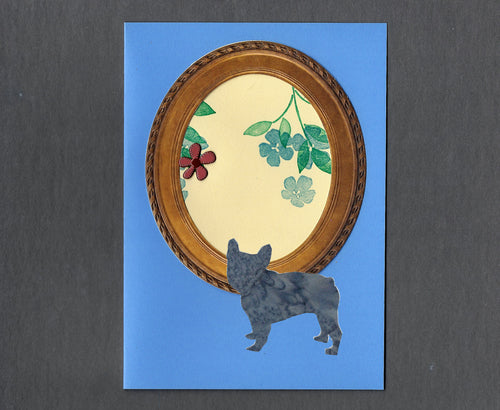 Handmade Custom French Bulldog Dog Blank Greeting Card
