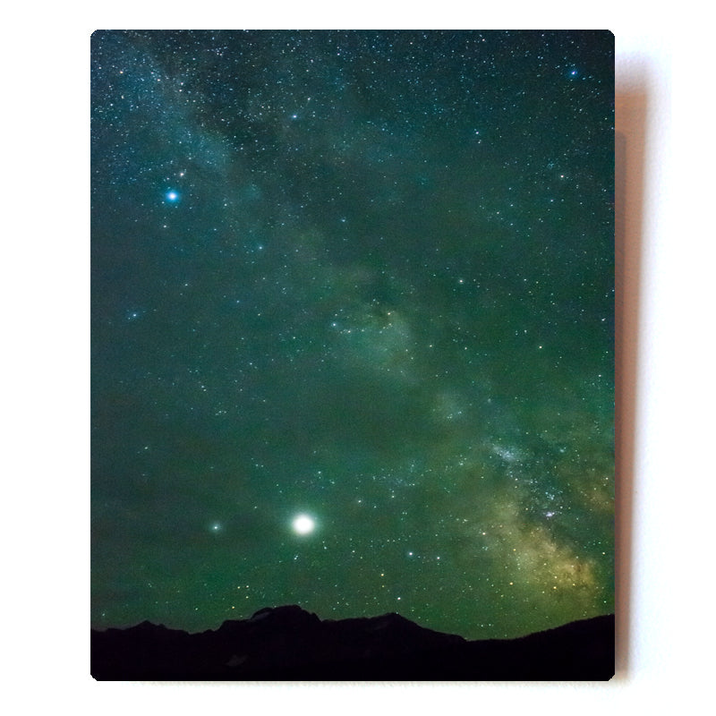 Milky Way over Glacier National Park  8X10Metal Print