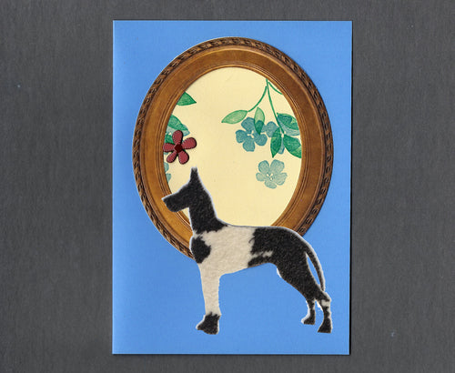 Handmade Custom Great Dane Dog Blank Greeting Card