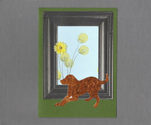 Load image into Gallery viewer, Handmade Custom Labrador Retriever Puppy Bow Dog Blank Greeting Card

